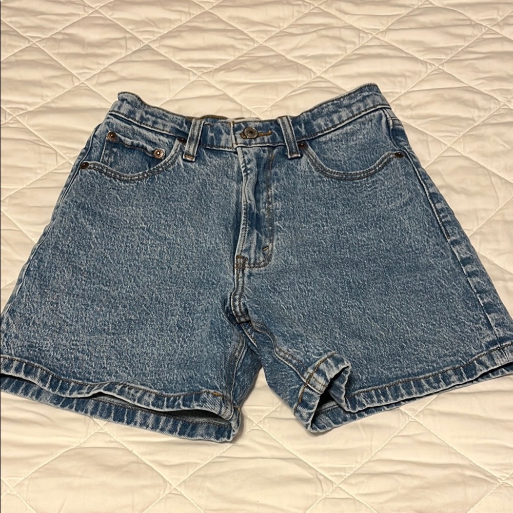 Trendy Blue Denim Shorts
